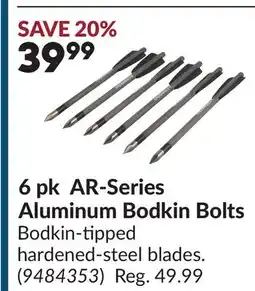 Princess Auto 6 pk AR-Series Aluminum Bodkin Bolts offer