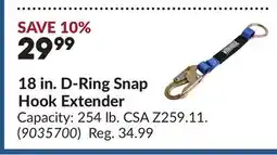 Princess Auto 18 in. D-Ring Snap Hook Extender offer