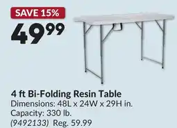 Princess Auto 4 ft Bi-Folding Resin Table offer