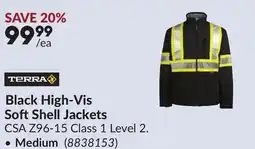 Princess Auto Black High-Vis SoftShell Jackets Medium offer