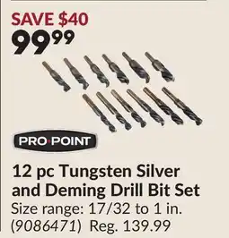 Princess Auto 12 pc Tungsten Silver and Deming Drill Bit Set offer