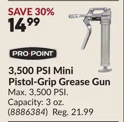 Princess Auto 3,500 PSI Mini Pistol-Grip Grease Gun offer