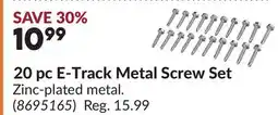 Princess Auto 20 pc E-Track Metal Screw Set offer