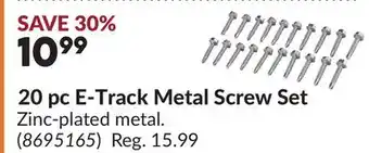 Princess Auto 20 pc E-Track Metal Screw Set offer
