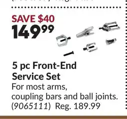 Princess Auto 5 pc Front-End Service Set offer