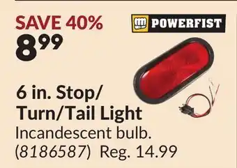 Princess Auto 6 in. Stop/ Turn/Tail Light offer