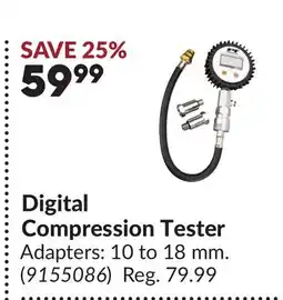 Princess Auto Digital Compression Tester offer