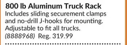 Princess Auto 800 lb Aluminum Truck Rack offer