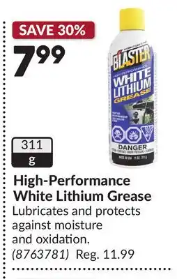 Princess Auto High-Performance White Lithium Grease offer