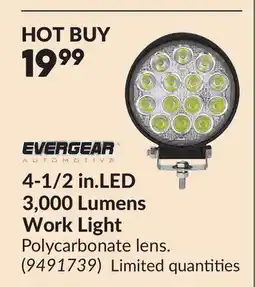 Princess Auto 4-1/2 in.LED 3,000 Lumens Work Light offer