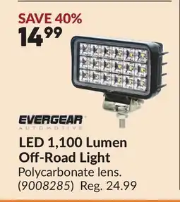 Princess Auto LED 1,10Polycarbonate lens.0 Lumen Off-Road Light offer