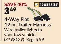 Princess Auto 4-Way Flat 12 in. Trailer Harness offer