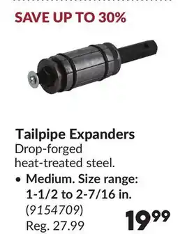 Princess Auto Tailpipe Expanders, Medium. Size range: 1-1/2 to 2-7/16 in offer