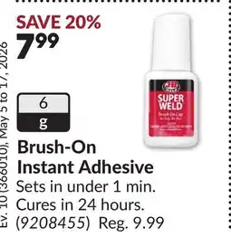 Princess Auto Brush-On Instant Adhesive offer