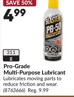 Princess Auto Pro-Grade Multi-Purpose Lubricant offer