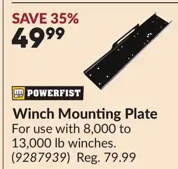 Princess Auto Winch Mounting Plate offer