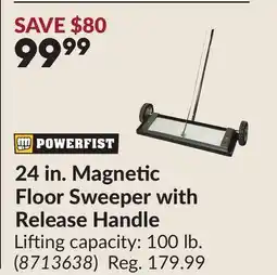 Princess Auto 24 in. Magnetic Floor Sweeper with Release Handle offer