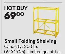 Princess Auto Small Folding Shelving offer