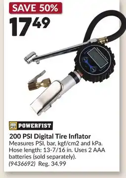 Princess Auto 200 PSI Digital Tire Inflator offer