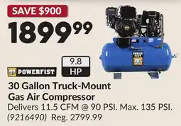 Princess Auto 30 Gallon Truck-Mount Gas Air Compressor offer