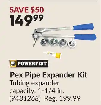 Princess Auto Pex Pipe Expander Kit offer