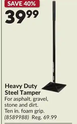 Princess Auto Heavy Duty Steel Tamper offer