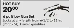Princess Auto 6 pc Blow Gun Set offer