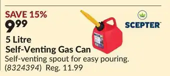 Princess Auto 5 Litre Self-Venting Gas Can offer