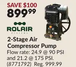 Princess Auto 2-Stage Air Compressor Pump offer