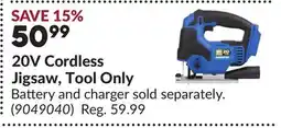 Princess Auto 20V Cordless Jigsaw, Tool Only offer