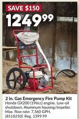 Princess Auto 2 in. Gas Emergency Fire Pump Kit offer