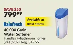 Princess Auto 40,000 Grain Water Softener offer