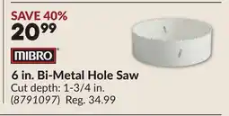 Princess Auto 6 in. Bi-Metal Hole Saw offer