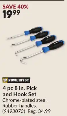 Princess Auto 4 pc 8 in. Pick and Hook Set offer