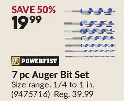 Princess Auto 7 pc Auger Bit Set offer