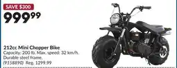 Princess Auto 212cc Mini Chopper Bike offer