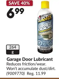 Princess Auto Garage Door Lubricant offer