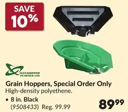 Princess Auto Grain Hoppers, Special Order Only, 8 in. Black offer