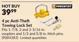 Princess Auto 4 pc Anti-The Towing Lock Set offer