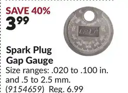 Princess Auto Spark Plug Gap Gauge offer