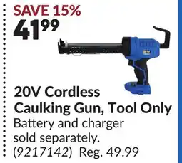 Princess Auto 20V Cordless Caulking Gun offer