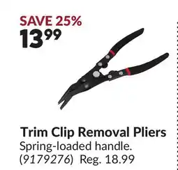 Princess Auto Trim Clip Removal Pliers offer