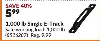 Princess Auto 1,000 lb Single E-Track offer