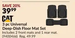 Princess Auto 3 pc Universal Deep-Dish Floor Mat Set offer