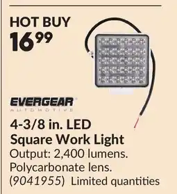 Princess Auto 4-3/8 in. LED Square Work Light offer