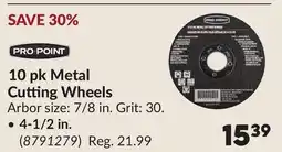 Princess Auto 10 pk Metal Cutting Wheels, 4-1/2 in offer