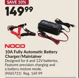 Princess Auto 10A Fully Automatic Battery Charger/Maintainer offer