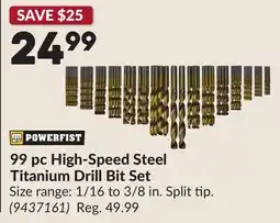 Princess Auto 99 pc High-Speed Steel Titanium Drill Bit Set offer