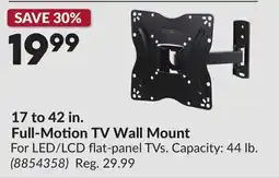 Princess Auto 17 to 42 in. Full-Motion TV Wall Mount offer