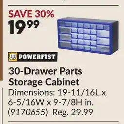 Princess Auto 30-Drawer Parts Storage Cabinet offer